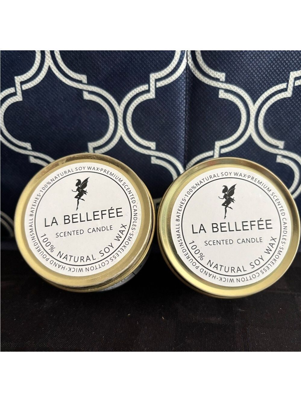 La Belle Gold Black Scented Candles - Picture 2 of 3
